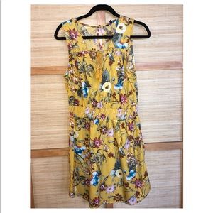 Yellow floral dress
